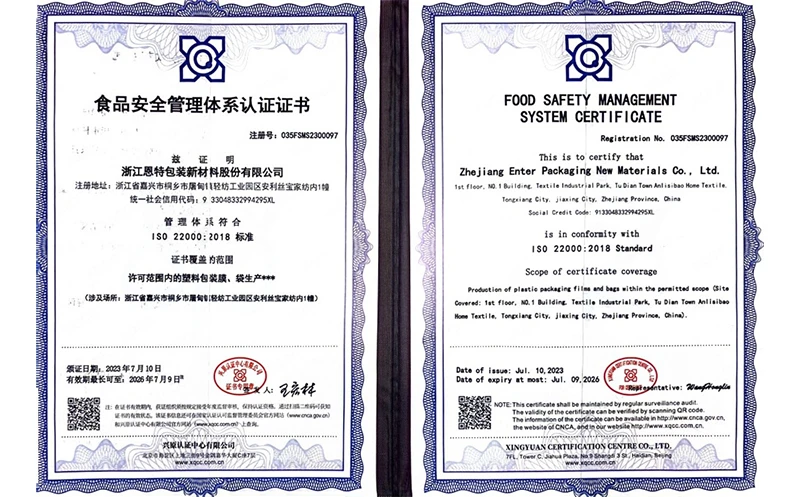 Certifica&ccedil;&atilde;o ISO 22000
